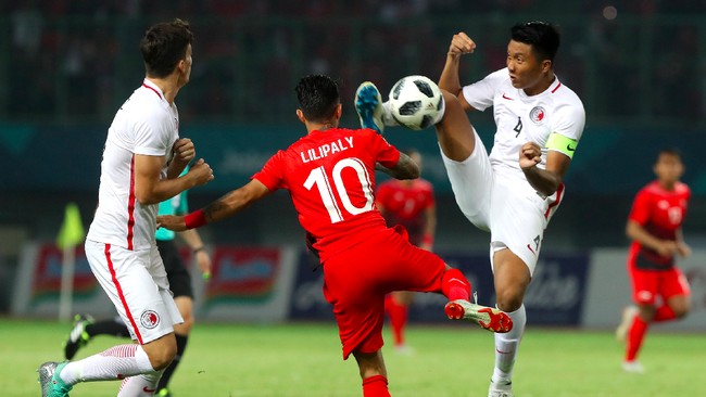 Pelatih timnas Hong Kong Kar Lok Kenneth Kwok memuji penampilan gelandang Timnas Indonesia U-23 Stefano Lilipaly usai pertandingan Grup A Asian Games 2018.
