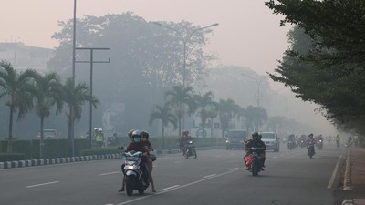 ISPU KLHK mengungkap udara Pontianak, Kalbar, dalam kategori Bahaya, yang ditunjukkan dengan warna hitam. Apa sebabnya?