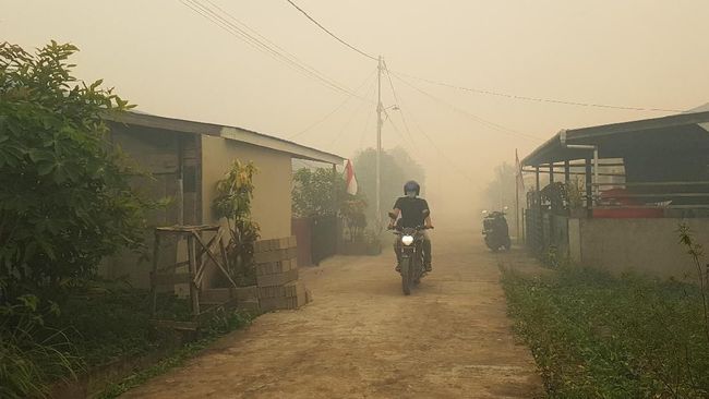 Kabut Asap Mulai Masuki Rumah Warga Banjarmasin