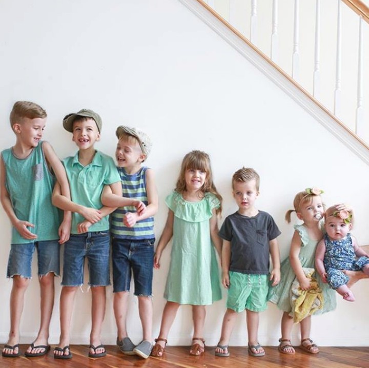 <p>Formasi lengkap! Anak-anak Jessica dari si sulung hingga si bungsu. (Foto: Instagram @mrsjessicaroberts)</p>