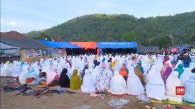 VIDEO: Keprihatinan Korban Gempa Lombok saat Rayakan Iduladha