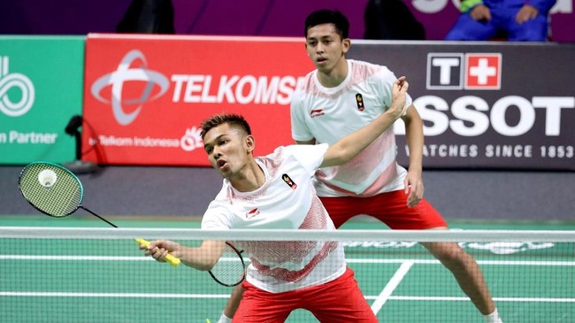 Fajar Alfian/Muhammad Rian Ardianto berambisi merebut medali emas di final ganda putra Asian Games 2018 meski harus menghadapi, Kevin Sanjaya/Marcus Gideon.