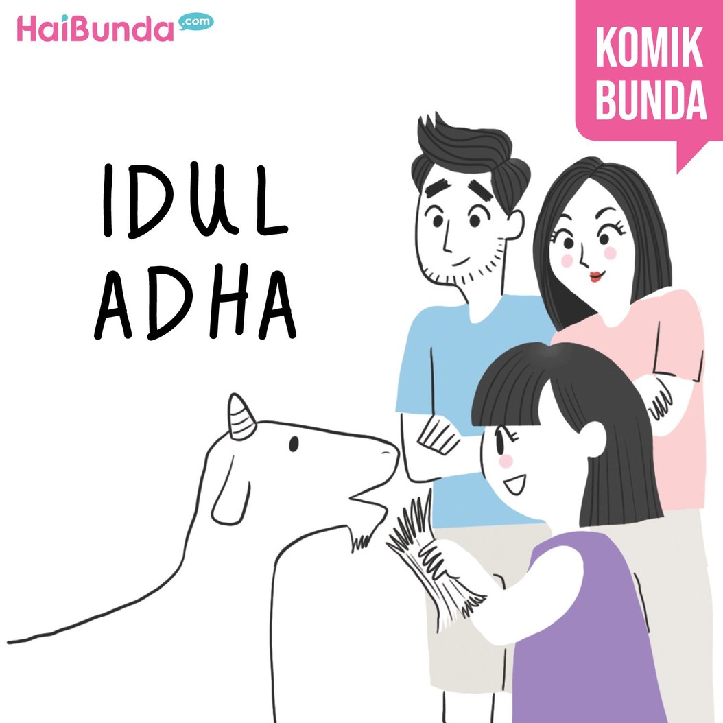Ini dia cerita seru keluarga bunda di komik ini saat Idul Adha. Cerita Idul Adha di keluarga Bunda seperti apa? Share yuk di komentar.