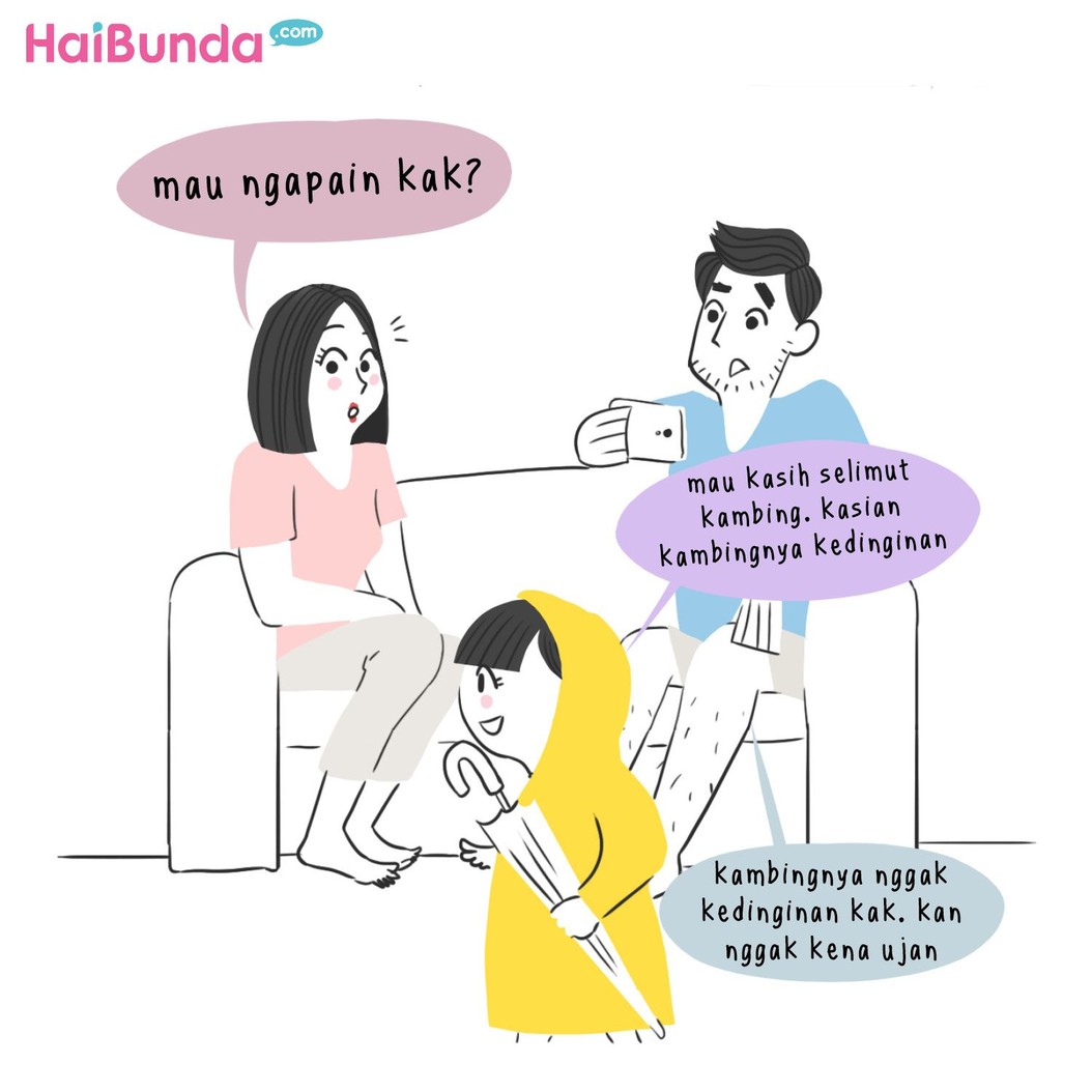 Ini dia cerita seru keluarga bunda di komik ini saat Idul Adha. Cerita Idul Adha di keluarga Bunda seperti apa? Share yuk di komentar.