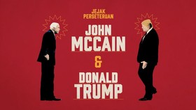 Jejak Perseteruan John McCain dan Donald Trump