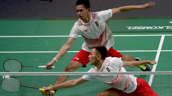 Fajar Alfian/Muhammad Rian Ardianto meneruskan langkah ke babak perempat final Jepang Terbuka 2018, sementara Mohammad Ahsan/Hendra Setiawan mundur.