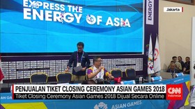 Penjualan Tiket Closing Ceremony Asian Games 2018