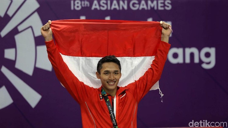 Jonatan Cristie meraih emas di cabang bulu tangkis Asian Games. Perjuangan yang tidak mudah, tapi anak bisa belajar dari sana.