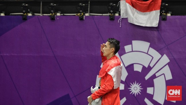 Jonatan Christie mengaku mendapat pesan khusus dari sang ayah sehari sebelum laga final tunggal putra Asian Games 2018 digelar.