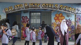 FOTO: Menggantung Asa Anak Palestina di Sekolah Bantuan PBB