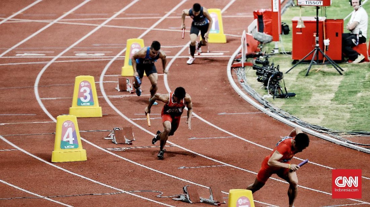 FOTO: Sejarah Manis Tim Estafet Indonesia di Asian Games 2018