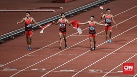 Rahasia Sukses Zohri Cs Raih Perak Estafet di Asian Games