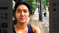 Siang-Siang Joging di Jakarta, Siwon Suju Basah Kuyup Mandi Keringat