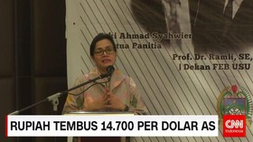 Rupiah Tembus 14.700 Per Dolar As