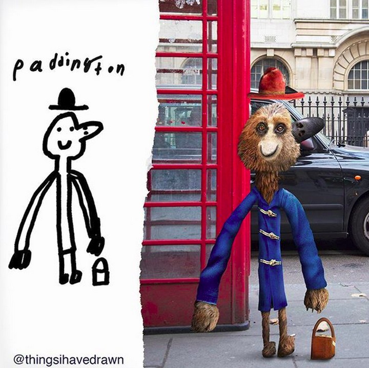 <p>Paddington versi kurus nih, Bun. (Foto: Instagram/ @thingsihavedrawn)  </p>