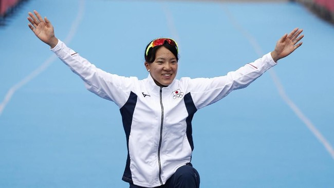 Atlet Jepang, Yuko Takahashi, memiliki makanan favorit selama tinggal di Kampung Atlet Jakabaring Sport City untuk Asian Games 2018.