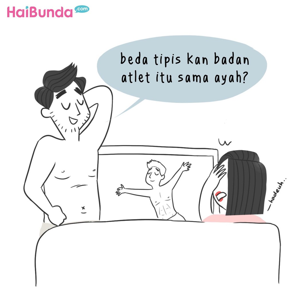 Keluarga bunda di komik ini 'demam' Asian Games 2018 lho. Apakah keluarga Bunda juga mengalaminya? Share yuk di kolom komentar.