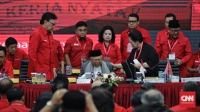 Hadir di Rakornas, Ma'ruf Amin Tak Bahas Ketua Tim Kampanye