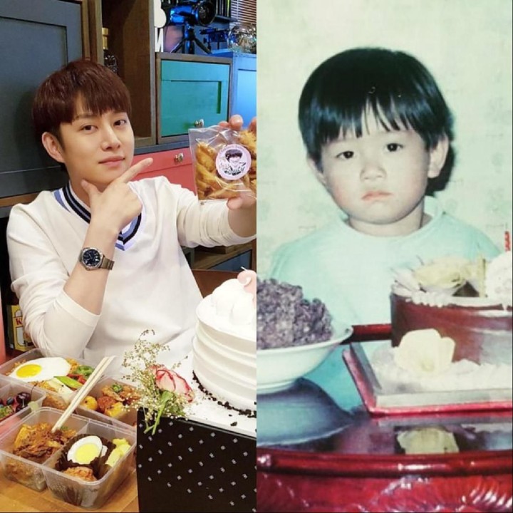 <p>Bedanya ultah Kim Hee-chul saat kecil dan saat ini apa ya? (Foto: Instagram/kimheenim)</p>