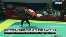 Presiden Bagikan Bonus Atlet Asian Games 2018