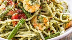 img-title Mama Mia! Ini Resep Pesto Spaghetti Udang yang Lezat Pol...