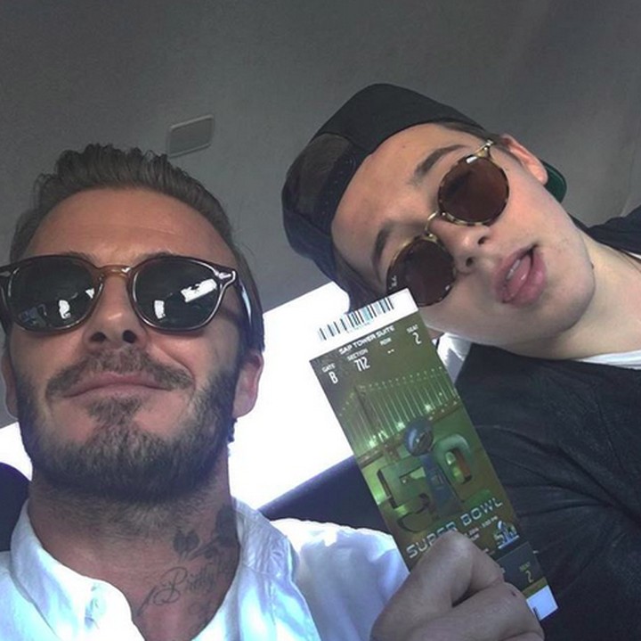 <p>Kalau dengan si sulung, David Beckham udah seperti teman nih. (Foto: Instagram/ @davidbeckham)  </p>