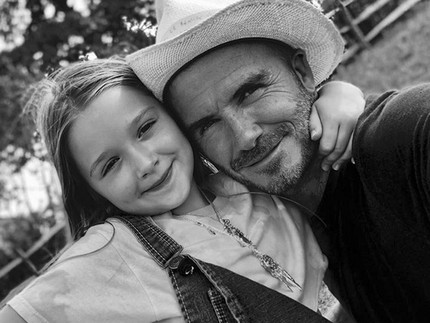 Momen Manis David Beckham Dibuatkan Sarapan oleh Putri Kecilnya
