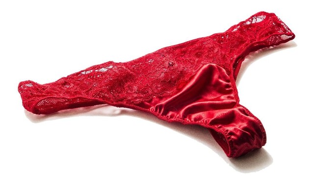 Red Thong isolated on white background