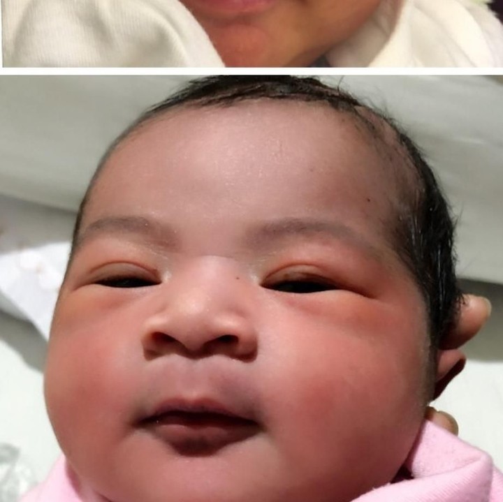<p>Yang atas foto Rafathar, sepupu Ansara, saat bayi. Sedangkan yang bawah adalah Ansara yang baru lahir. Sepintas mirip ya, Bun? (Foto: Instagram @rieta_amilia)</p>