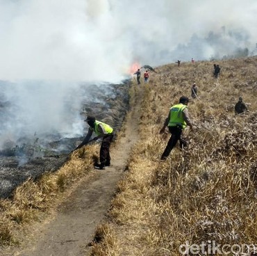 5 Hari Api Belum Padam, Kondisi Bromo Bikin Prihatin