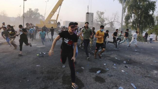 Korban Tewas Demo Irak 10 Orang, Gedung Pemerintah Dibakar