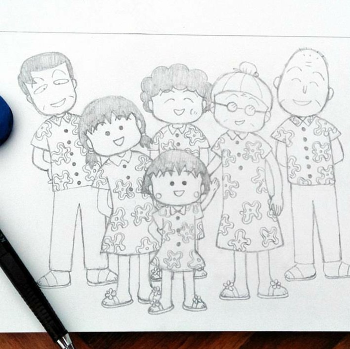 <p>Berkat Momoko, Chibi Maruko-chan dan keluarganya menghibur kita semua. Termasuk si kecil nih, Bun, karena aksi Chibi bisa disaksikan di salah satu TV swasta di Indonesia. (Foto: Instagram/coratcoretetha)</p>