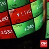 Pengunjung mengamati papan monitor yang menunjukkan pergerakan indeks harga saham gabungan (IHSG) di gedung Bursa efek Indonesia, Jakarta, (7/9).Pada penutupan saham sesi pertama, Jumat (7/9/2018), IHSG naik 20,23 poin atau 0,35 persen ke posisi 5.79
