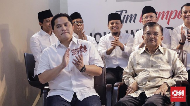 Ketua Bapilu Pusat NasDem Effendi Choirie menanggapi santai tudingan Gerindra yang menyebut Erick Thohir sebagai cawapres stuntman Ma'ruf Amin.