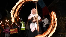 FOTO: Pawai Obor Merayakan Tahun Baru Islam 1440 Hijriyah