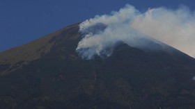 Lahan Hutan Gunung Guntur Garut Terbakar
