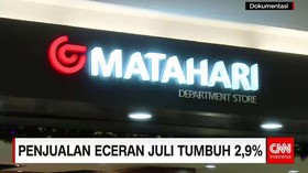 Penjualan Eceran Juli Tumbuh 2,9%