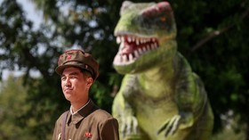 FOTO: Ceria Korea Utara Dapat Museum Sejarah Alam Baru