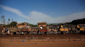 FOTO: Melawan Sampah Bersama Keledai di Mali