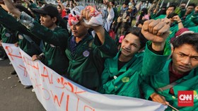 Massa Pro Jokowi Diklaim Ikut Terluka Saat Demo di Medan