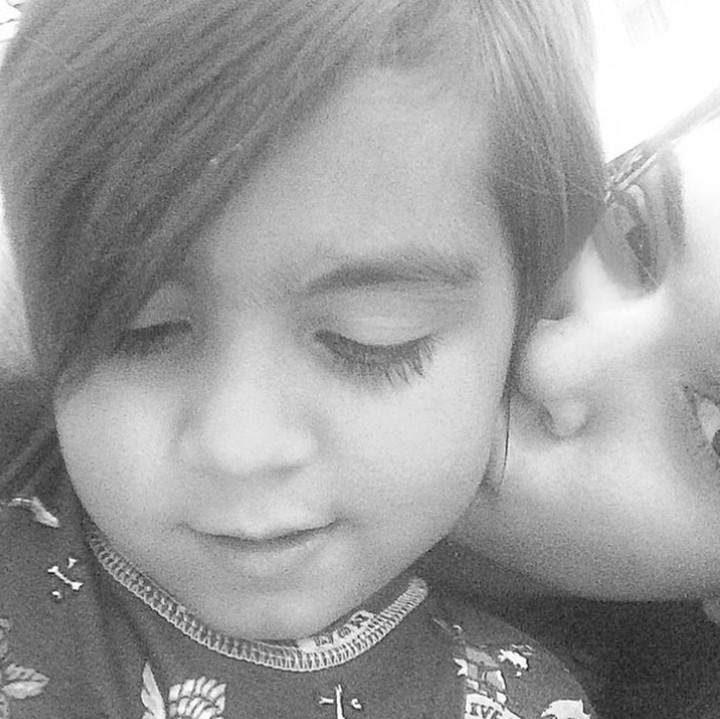 <p>Kecup sayang Tante Kendall untuk si kecil Mason. (Foto: Instagram/ @kendalljenner)  </p>