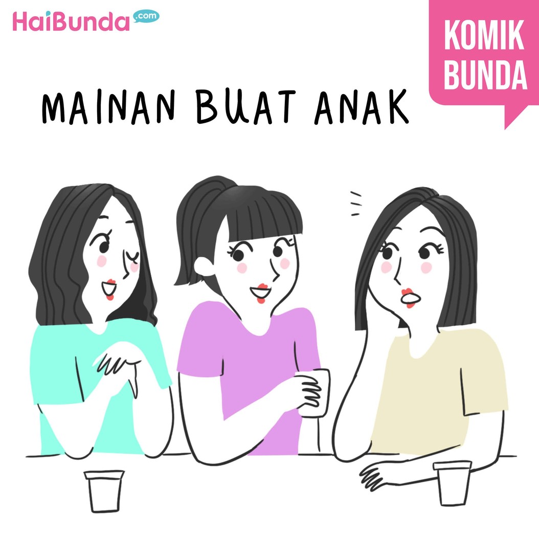Ada cerita saat Bunda di komik ini bikin mainan DIY buat kakak. Hmm, Bunda juga punya cerita menarik saat membuatkan mainan buat anak? Share yuk.
