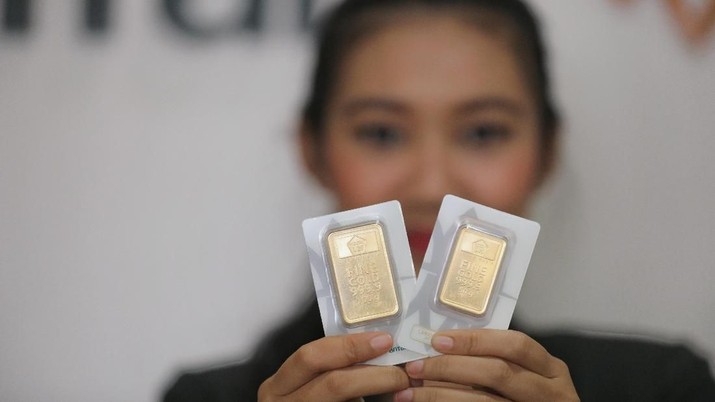 Delegasi China Mendarat di AS, Emas Antam Ambles Rp 11.000/gr