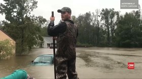 VIDEO: Badai Florence Mereda, Bahaya Masih Mengintai