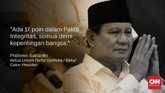 Suara 2 Kubu Soal 'Deal Politik' Prabowo di Ijtimak Ulama II Prabowo Subianto atas nama dirinya dan Sandiaga Uno meneken Pakta Integritas di Ijtima Ulama II yang digelar GNPF. Ada 17 poin di dalamnya yang mereka sepakati.