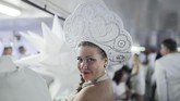 FOTO: 'Memutihkan' Pulau di New York New York City Diner en Blanc mampu menarik minat ribuan wisatawan untuk mencicipi sensasi makan malam bersama yang spesial.