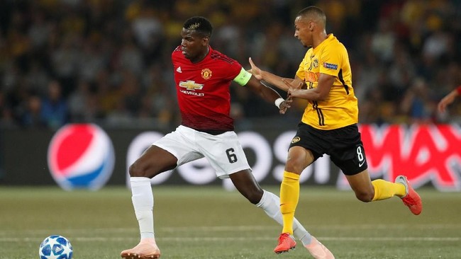 Manchester United berhasil meraih kemenangan telak atas wakil Swiss, Young Boys dalam laga Liga Champions.