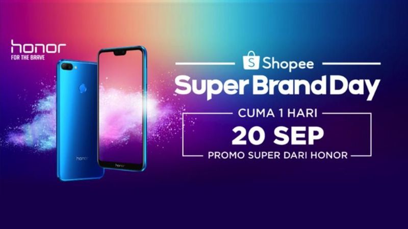 Vendor asal China, Honor, memberikan kejutan dengan mengobral smartphone bikinannya dalam program Super Brand Day di e-commerce Shopee.