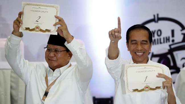 Partai Gerindra menyatakan Jokowi-Ma'ruf Amin yang mendapat nomor urut satu bisa dianggap masa pemerintahannya cukup satu periode.