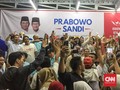 Pendukung Prabowo Bersorak Dapat Nomor 2 di Pilpres 2019
